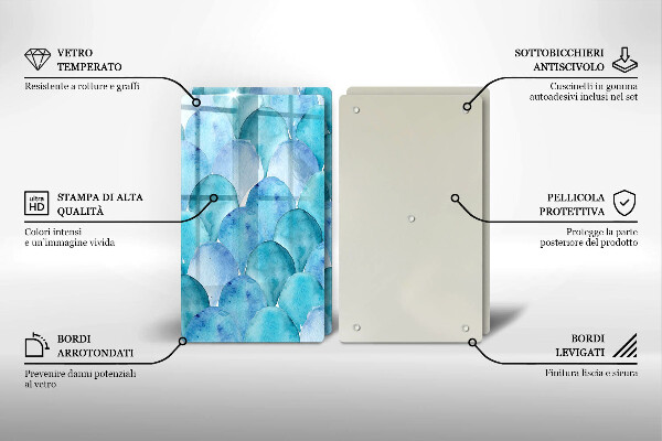 Sklo za varnú dosku Akvarelové váhy