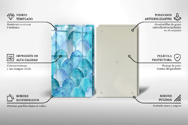 Sklo za varnú dosku Akvarelové váhy