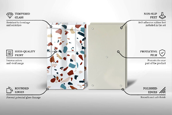 Sklo za varnú dosku Dekoratívny kameň