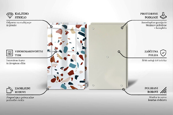 Sklo za varnú dosku Dekoratívny kameň