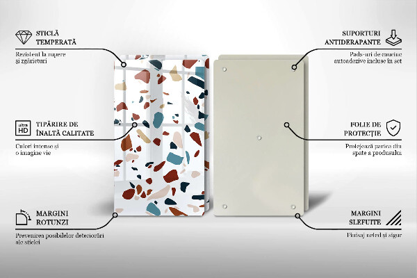 Sklo za varnú dosku Dekoratívny kameň