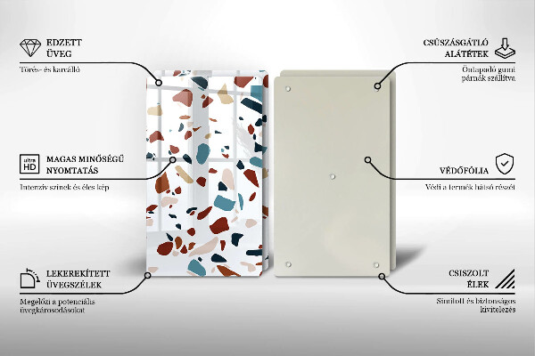 Sklo za varnú dosku Dekoratívny kameň