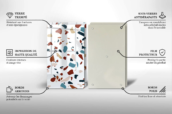 Sklo za varnú dosku Dekoratívny kameň