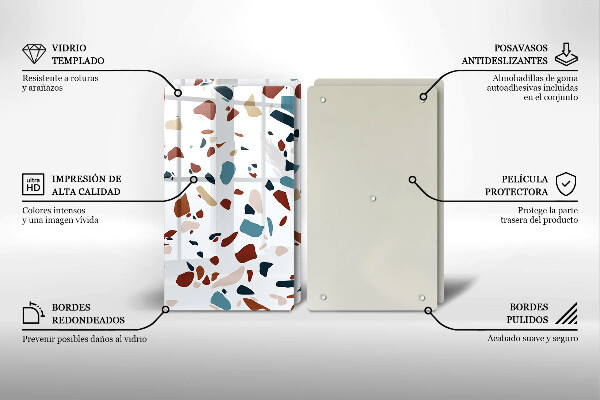 Sklo za varnú dosku Dekoratívny kameň