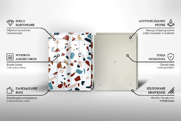 Sklo za varnú dosku Dekoratívny kameň