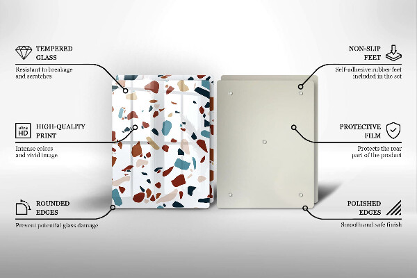 Sklo za varnú dosku Dekoratívny kameň