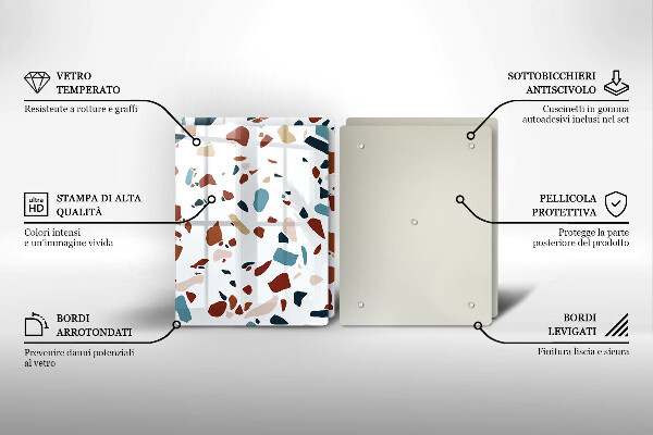 Sklo za varnú dosku Dekoratívny kameň