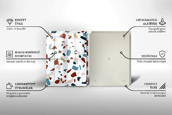 Sklo za varnú dosku Dekoratívny kameň