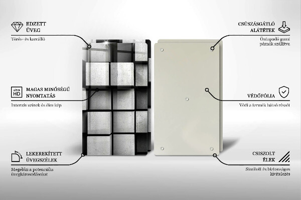 Sklo za varnú dosku 3D geometria pozadia