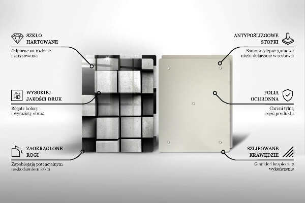 Sklo za varnú dosku 3D geometria pozadia