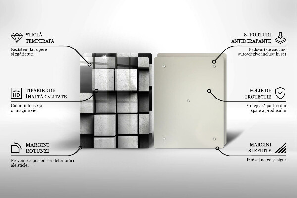 Sklo za varnú dosku 3D geometria pozadia
