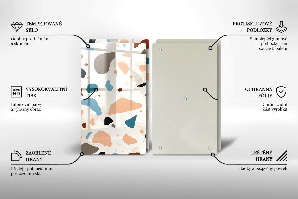 Sklo za varnú dosku Dekoratívna kamenina