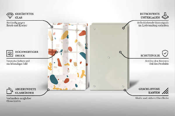 Sklo za varnú dosku Dekoratívna kamenina