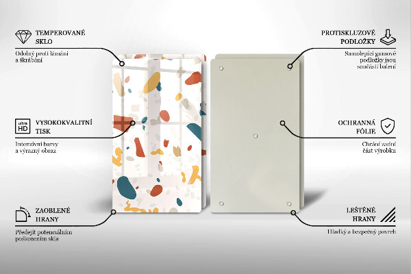 Sklo za varnú dosku Dekoratívna kamenina