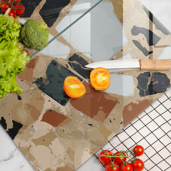 Sklo za varnú dosku Doska s dekoratívnymi kameňmi