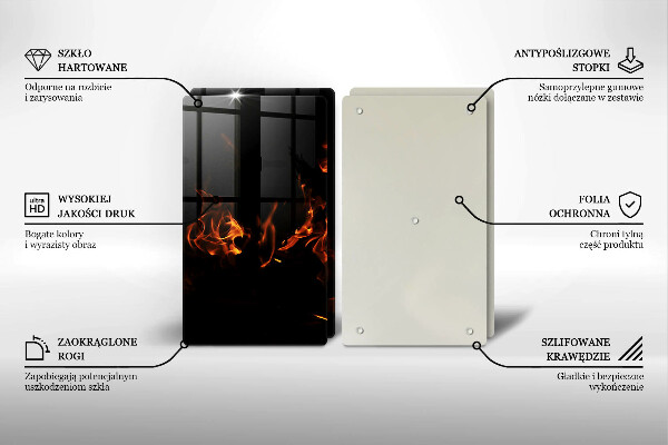 Sklo za varnú dosku Zapáľ živý plameň