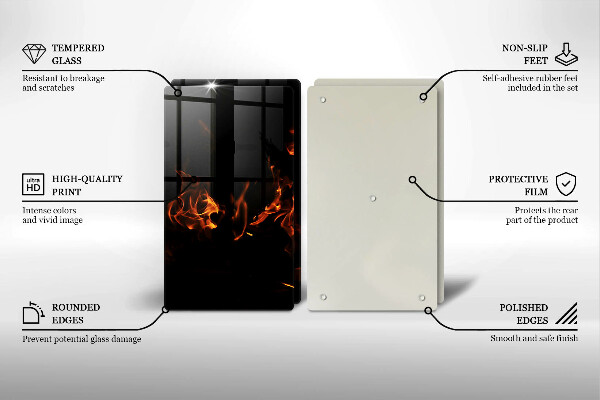 Sklo za varnú dosku Zapáľ živý plameň