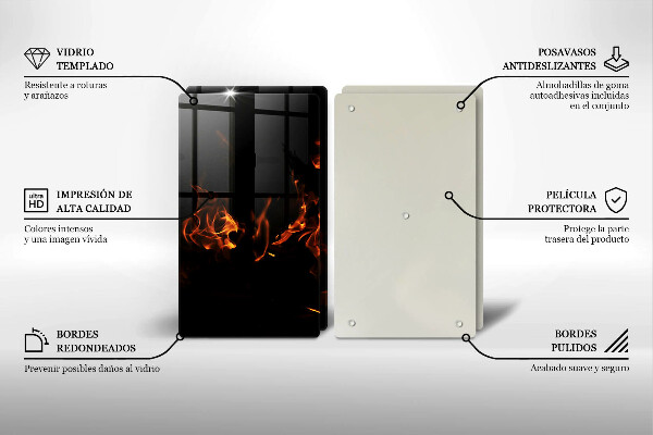 Sklo za varnú dosku Zapáľ živý plameň