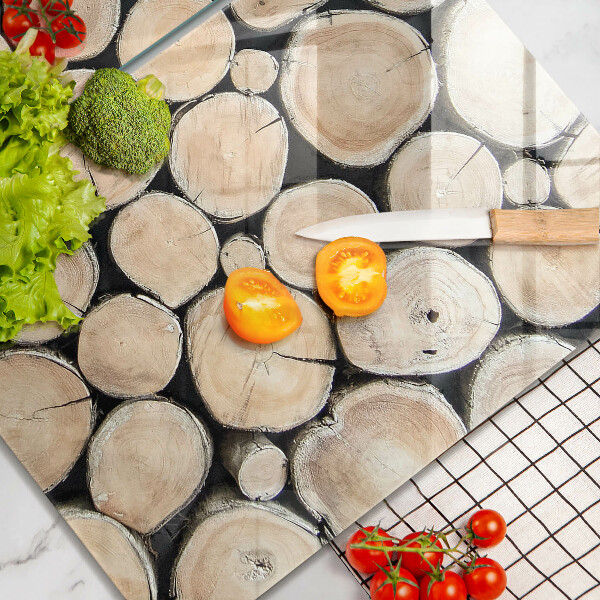 Sklo za varnú dosku Drevené kmene stromov