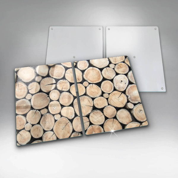 Sklo za varnú dosku Drevené kmene stromov