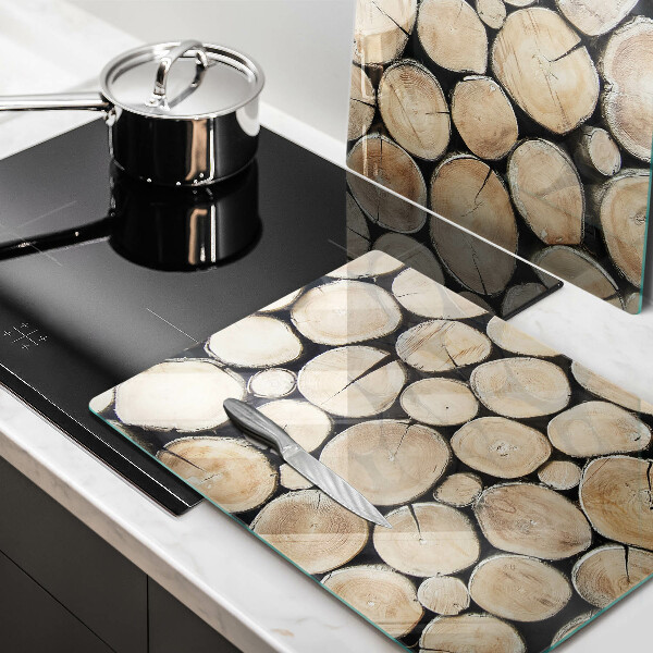 Sklo za varnú dosku Drevené kmene stromov