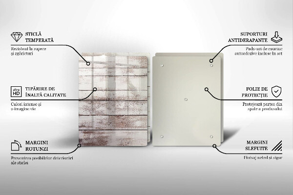 Sklo za varnú dosku Staré drevené dosky