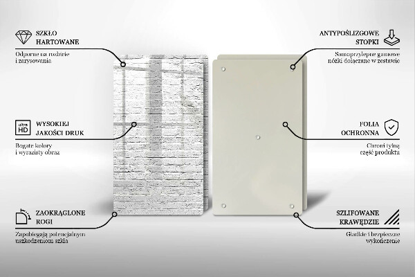 Sklo za varnú dosku Murovaná stena