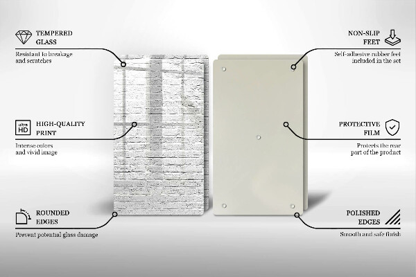 Sklo za varnú dosku Murovaná stena