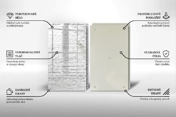 Sklo za varnú dosku Murovaná stena