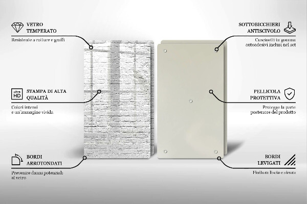 Sklo za varnú dosku Murovaná stena