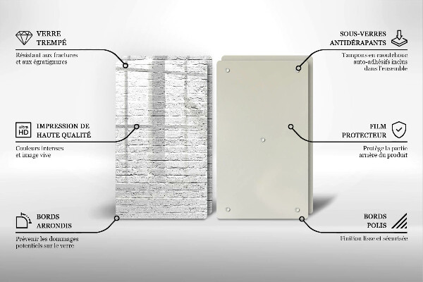 Sklo za varnú dosku Murovaná stena