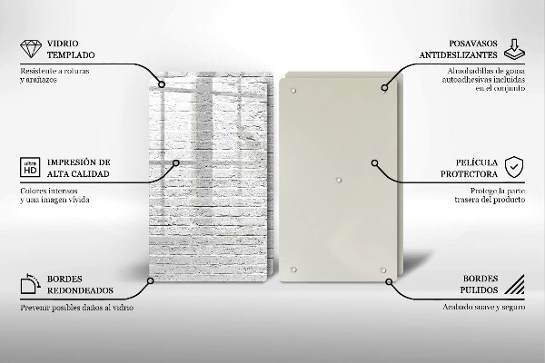 Sklo za varnú dosku Murovaná stena