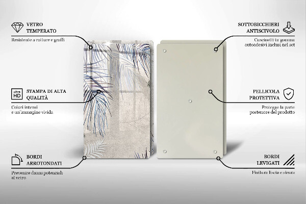 Sklo za varnú dosku Jemné listy