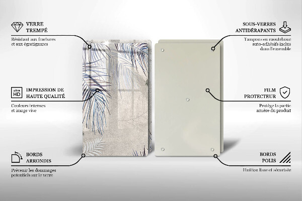 Sklo za varnú dosku Jemné listy