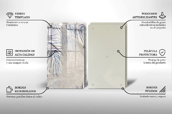 Sklo za varnú dosku Jemné listy