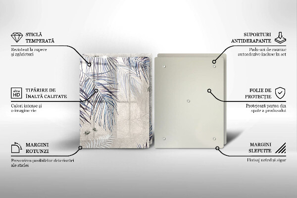 Sklo za varnú dosku Jemné listy