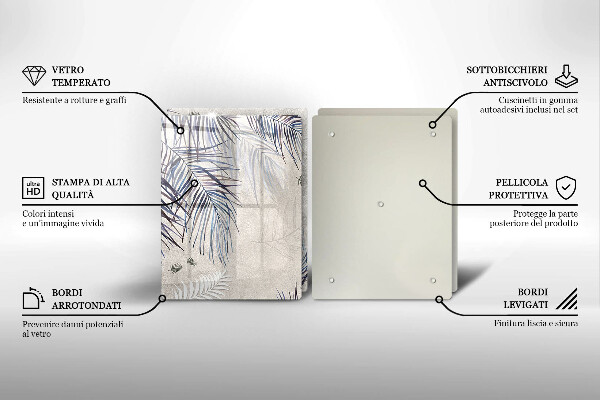 Sklo za varnú dosku Jemné listy