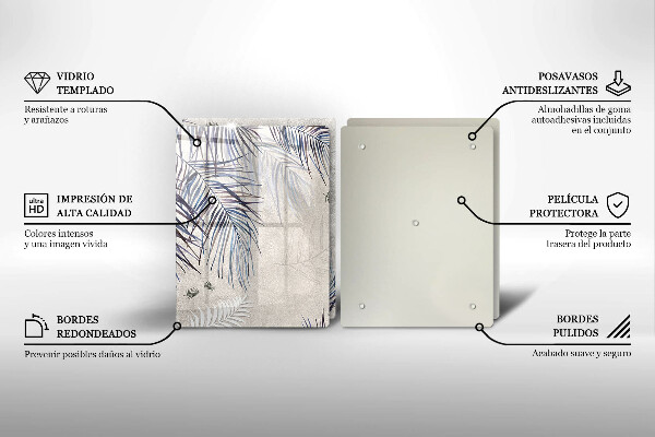 Sklo za varnú dosku Jemné listy