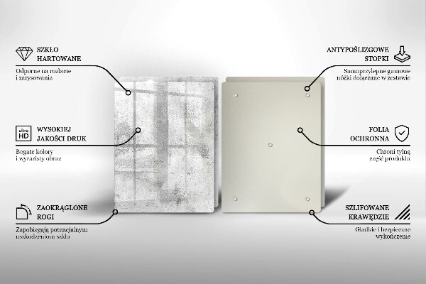 Sklo za varnú dosku Betónová textúra