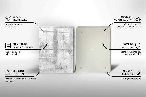 Sklo za varnú dosku Betónová textúra