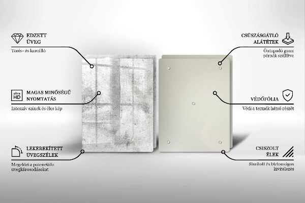 Sklo za varnú dosku Betónová textúra