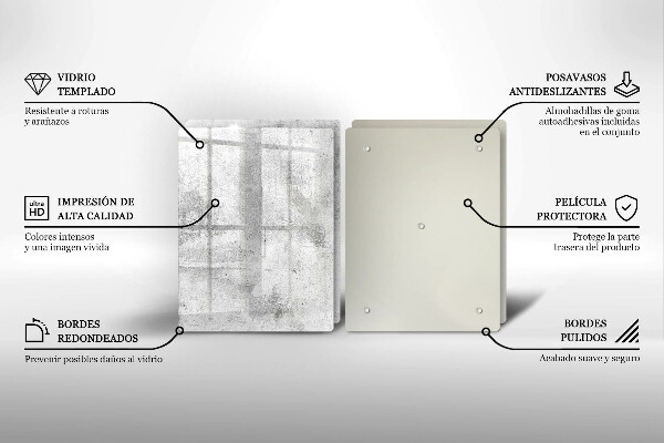 Sklo za varnú dosku Betónová textúra