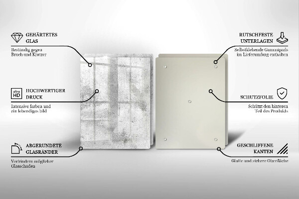 Sklo za varnú dosku Betónová textúra