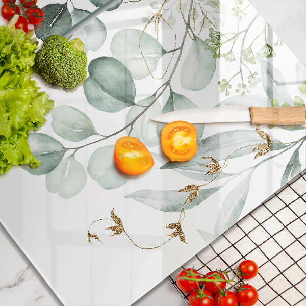 Sklo za varnú dosku Maľované rastliny