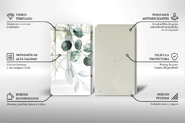 Sklo za varnú dosku Maľované rastliny
