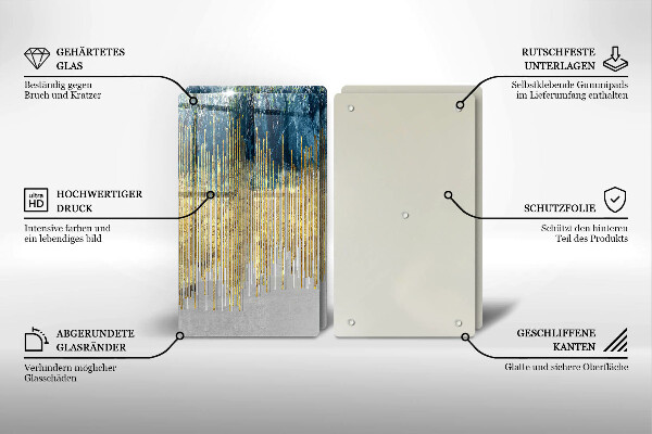 Sklo za varnú dosku Dizajnérska abstrakcia
