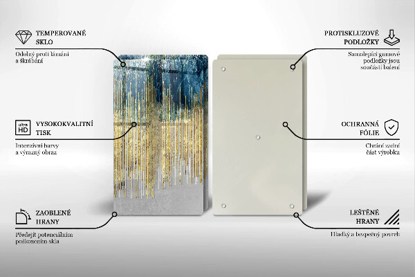 Sklo za varnú dosku Dizajnérska abstrakcia
