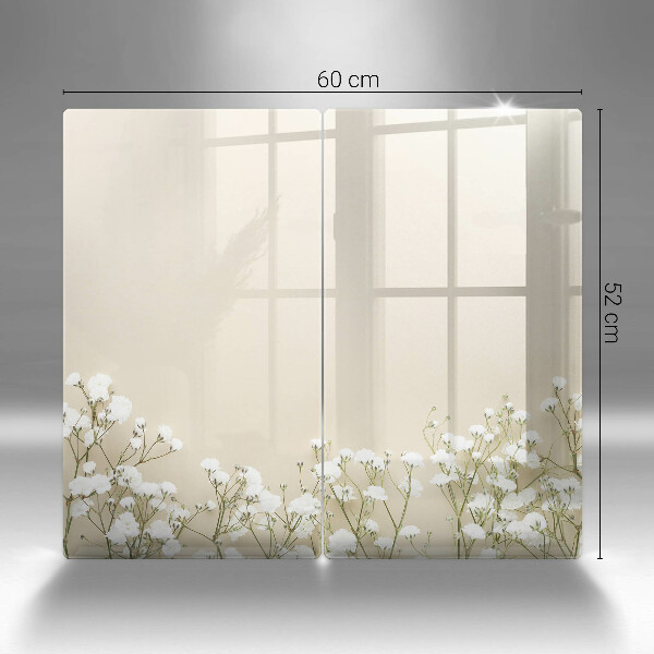 Sklo za varnú dosku Sadrové boho kvety