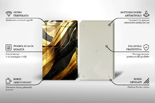 Sklo za varnú dosku Elegantná abstrakcia