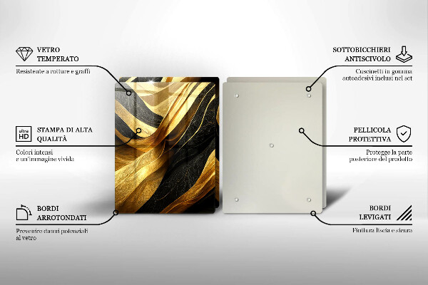 Sklo za varnú dosku Elegantná abstrakcia